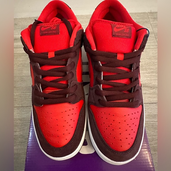 Nike SB Dunk Low Pro Fruity Pack Cherry DM0807-600 Burgundy Crush Team Red Sz 12 - Picture 5 of 13
